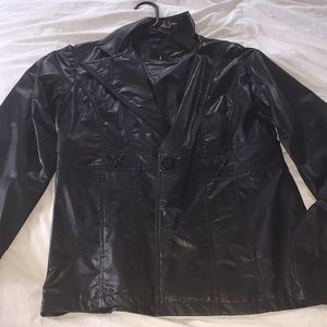 KC collections faux leather jacket.
